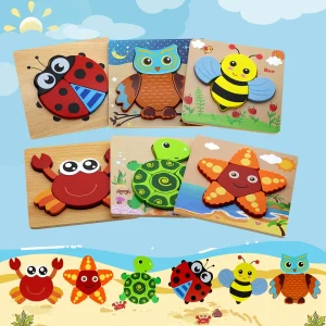 Wooden Toddler Puzzle Set