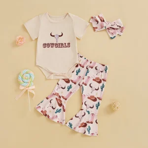Cowgirl Baby Outfit Set